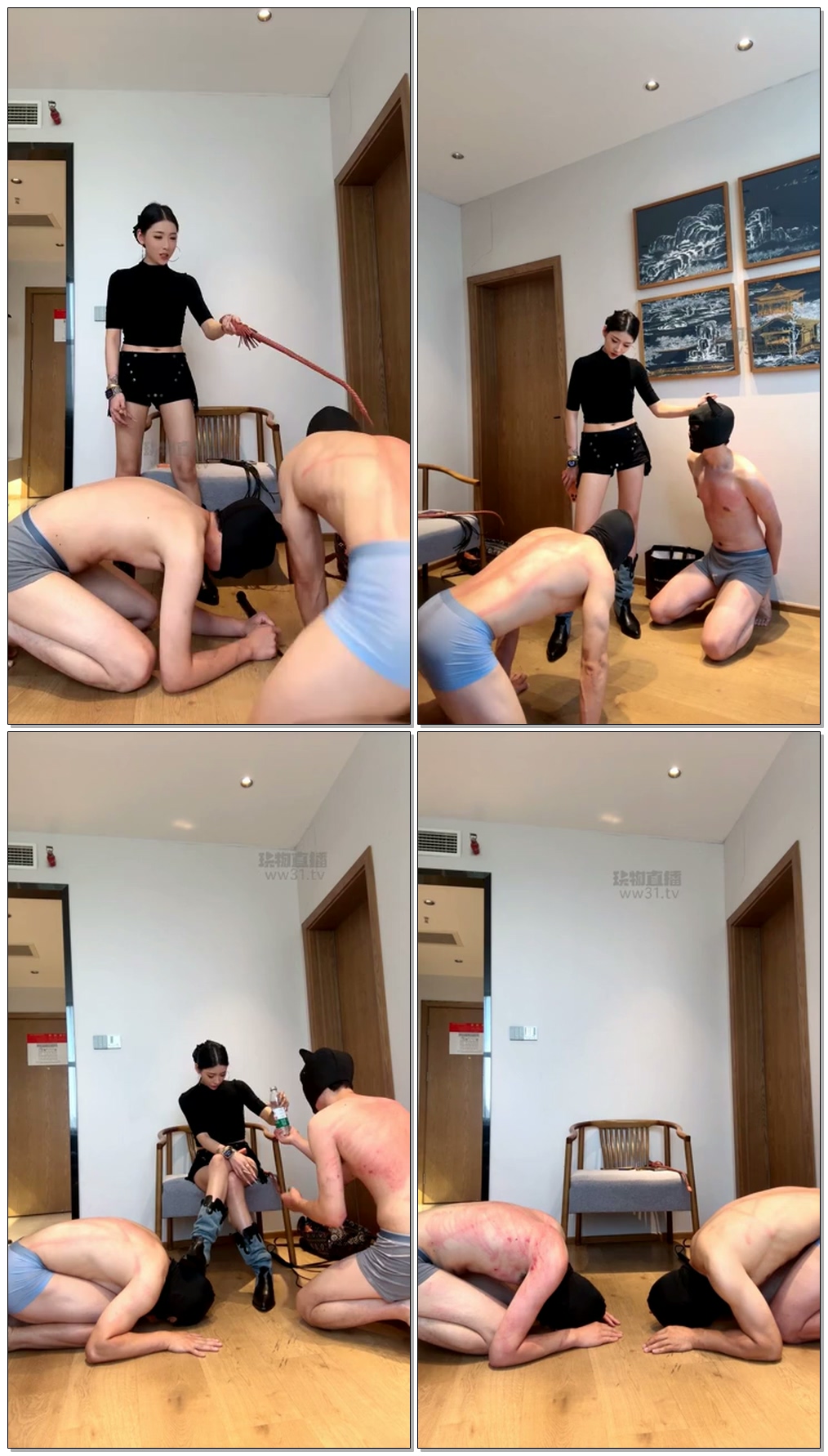 【苏御大人】超狠暴虐双奴狠鞭打踢踹爆踹狗头踢裆暴打耳光【39分钟】