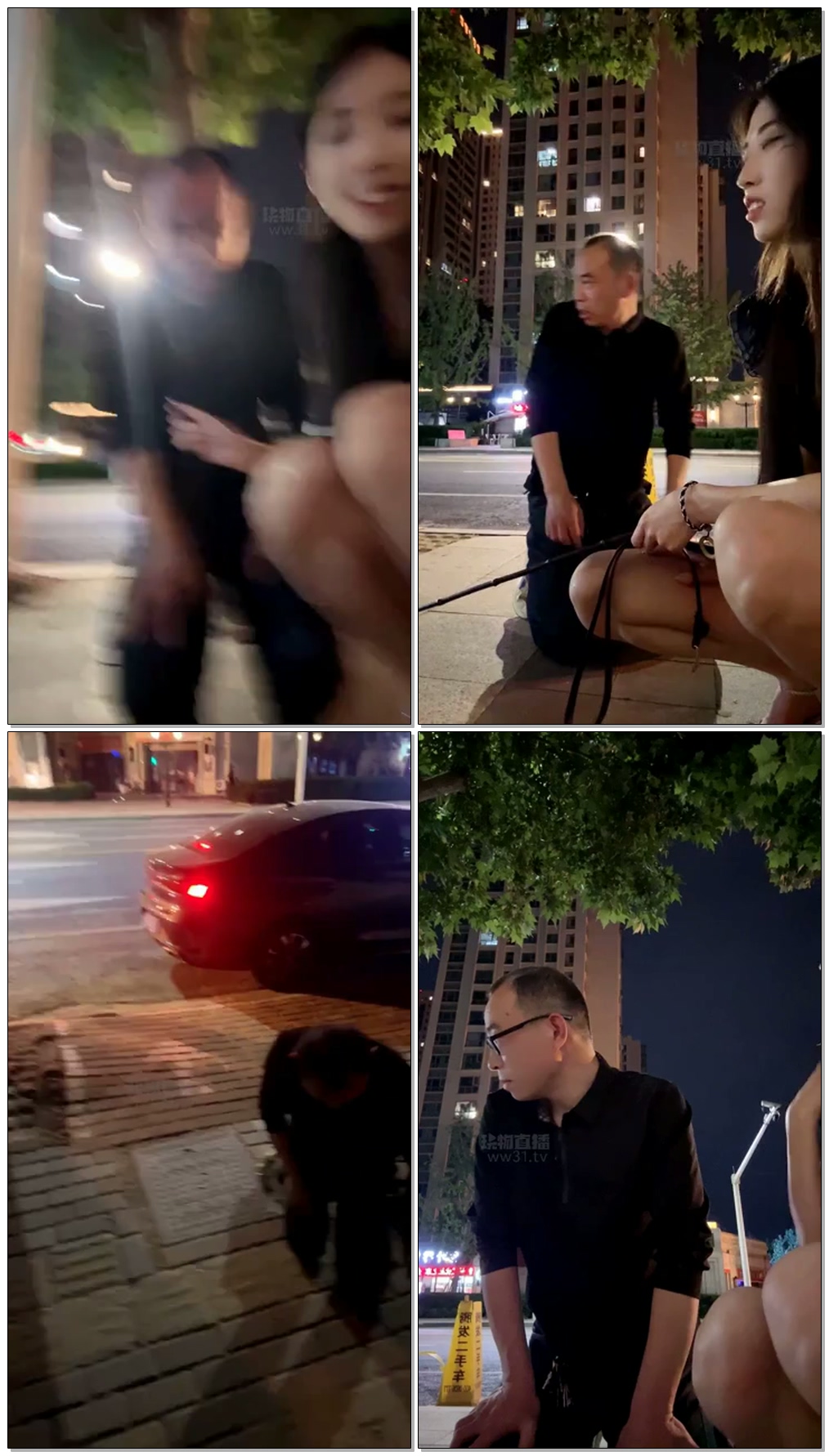【西彤】户外马路边公开虐狗暴打耳光狠鞭打踩跺口水吐食踩喂食【89分钟】